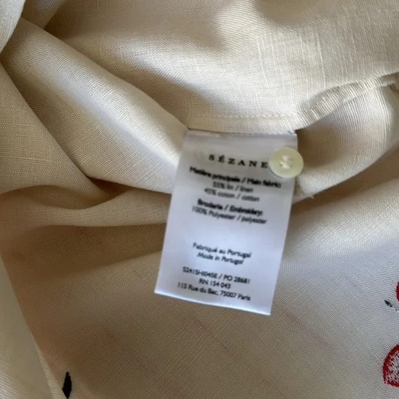 Sézane TOMBOY SHIRT ITALIE SZ 40 gently used - Picture 10 of 10